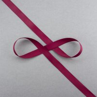 Satinband 16mm, Farbe Weinrot, Meterware
