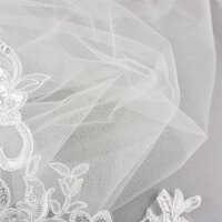 Feintüll glatt, Farbe Ivory hell