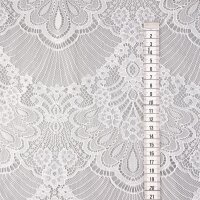 Tüll-Spitze mit Abschlusskante No. 4, Farbe Ivory hell