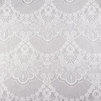 Tüll-Spitze mit Abschlusskante No. 4, Farbe Ivory hell
