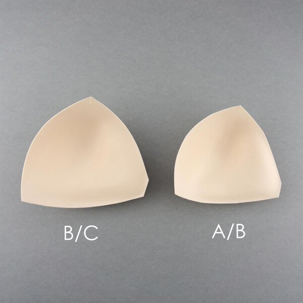 Triangel Push-Up Cups in Größe A/B oder B/C