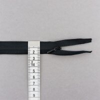 Reißverschluss nahtverdeckt, 45cm, Schwarz