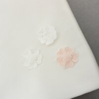 Kleine Stoff-Blumen 3-in-1, Ivory-Rosé