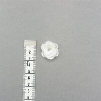 3D Blüten mit Pailletten, Ivory, Gr. S