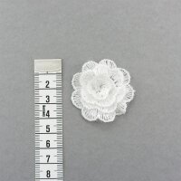 3D Blüten mit Pailletten, Ivory, Gr. L