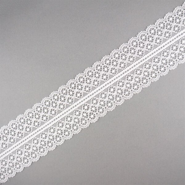 Elastische Spitze mit gleichmäßigem Muster, 5,5cm Breite