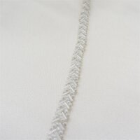 Schmales Glitzerband, Farbe Ivory