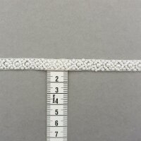 Perlenborte 1cm Breite, Farbe Ivory