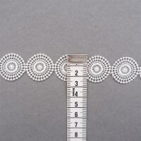 Feine Spitzenborte mit Kreis-Muster