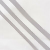 Ripsband in verschiedenen Breiten, Farbe Grau