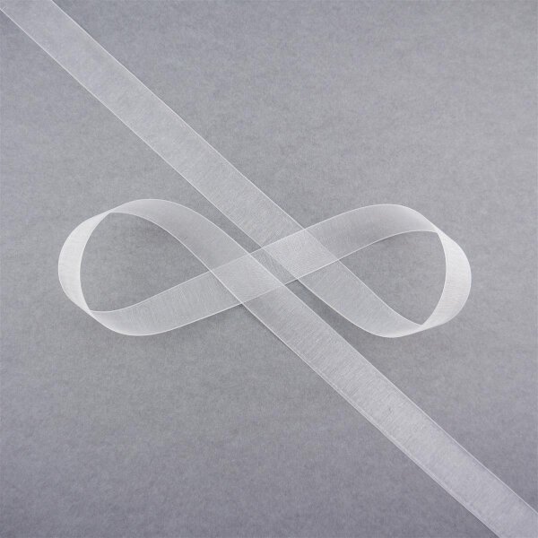 Zartes Organza-Band in Farbe Off-White, 1,9 cm Breite