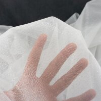 Sehr feiner Glitzertüll, Farbe Ivory