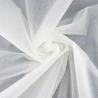 Stark glitzernder Stoff, Farbe Ivory-Ivory