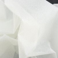 Stark glitzernder Stoff, Farbe Ivory-Ivory