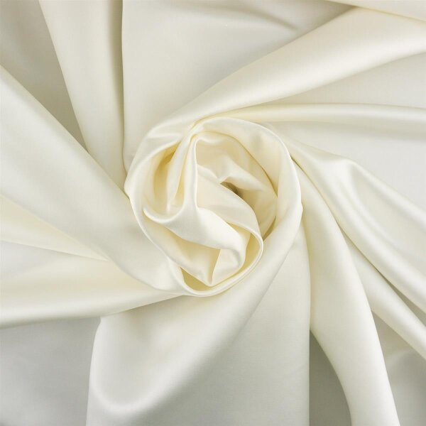 Satin mit feiner Oberfläche, Farbe Ivory