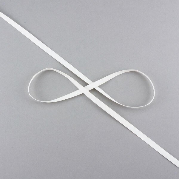 Satinband, 6mm Breite, Farbe Ivory, Meterware 6 mm