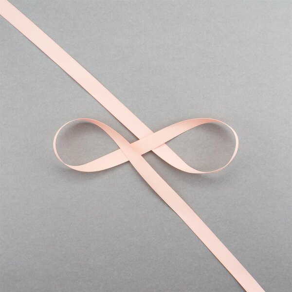 Satinband 13mm, Farbe Lachs, Meterware 13mm