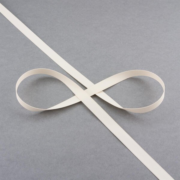 Satinband 9mm, Farbe Creme, Meterware 9mm