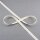 Satinband 9mm, Farbe Creme, Meterware 9mm
